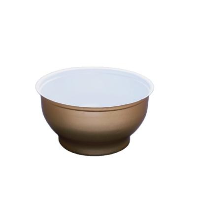 China Wholesale 200ml Food Easy To Carry Fast Food Tuna Tomato Sauce Marinates Bird's Nest Bowl Shape Aluminum Can With Skin Off Lid for sale