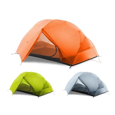 China Light Weight Snow Field Nail Orange Color Hiking Tent For Cold Winter for sale