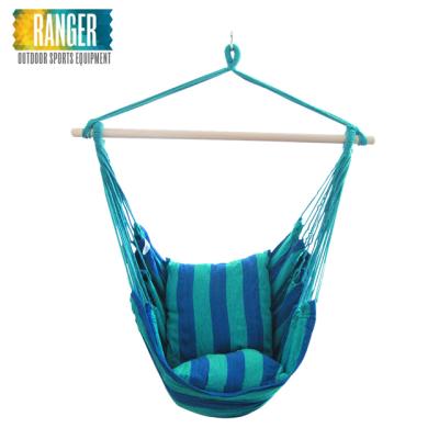 China Outdoor Colorful Cotton Hammock Furniture Hanging Chair For Outdoor for sale