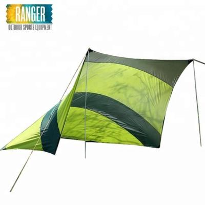 China Hot Selling 210T Polyester Waterproof Sun Shelter Camping Tarp for sale