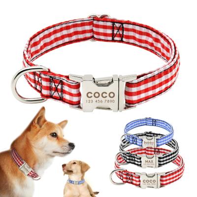 China DETACHED Didog Customized Dogs ID Nylon Engraved Dog Collars For Small Medium Large Dog for sale