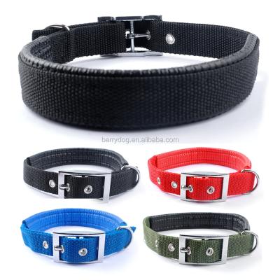 China Sustainable Soft Berry Neck Protection Safe Nylon Liner Padded Dog Pet Collars for sale