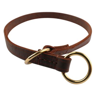 China Sustainable Top Grade Genuine Leather Dog Collar Quick Freed Dog Collar Bulk for sale