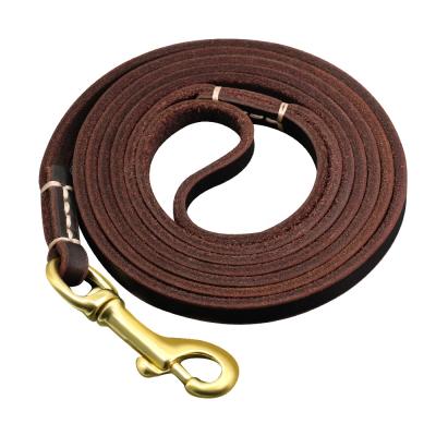 China 100% Real Sustainable Leather Pet Lead Genuine Leather Dog Leash for sale