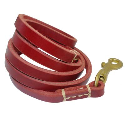 China Latest Sublimation Genuine Leather Dog Leash Viable Rope Leash for sale