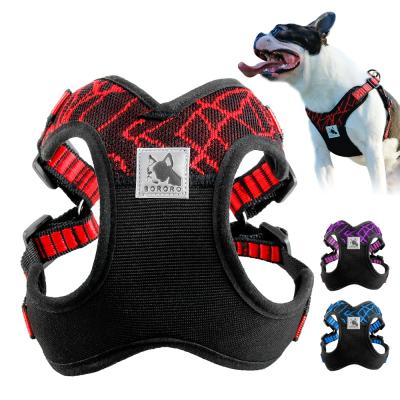 China 2019 Sustainable Newcomer No Pull Nylon Mesh Breathable Adjustable Step-in Dogs Harness for sale