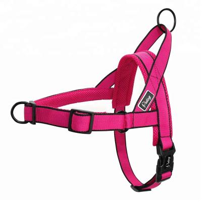 China Viable Quick Fit Soft Strap Mesh Nylon Padded Pet Vest Walking Dog Harness for sale