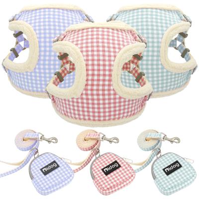 China 2020 Fashion Nylon Hot Sales Sustainable Soft Warm Fleece Dog Harness for sale