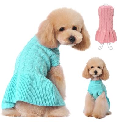 China De Berry New Fashion Design Knitted Woolen Winter Dog Sweater Dress Viable Clothes Warmly for sale