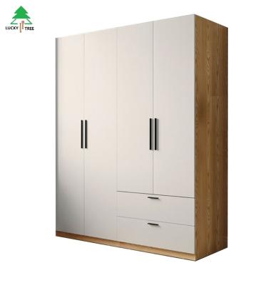 China Factory Modern Solid Wood Individual Cloakroom Cabinet Wardrobe Storage Cabinet Bedroom Furniture Adjustable (Size) Customized for sale