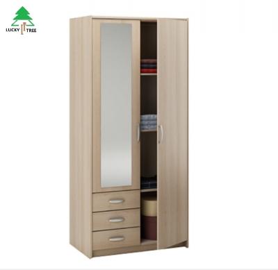 China (Size) New Design Adjustable 80cm Width, 2 Door 2 Drawer Melamine Wall Cabinet Wooden Wardrobe Closet Organizer for sale