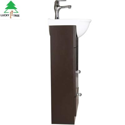 China Modern MDF Whole Set Painting Face Small Bathroom Cabinet With Sink And Faucet for sale