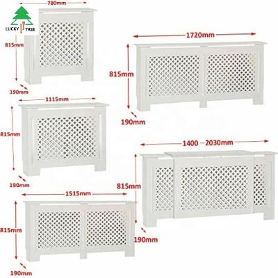 China Home Decorative White PUNCH PANEL MDF Radiator Cover for sale