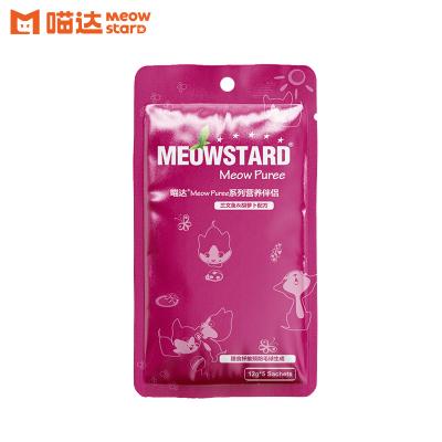 China Cats salmon&carrot-nutritious chunks in Meowstard Jelly Meow Puree Series Cat Nutrient Strips for sale