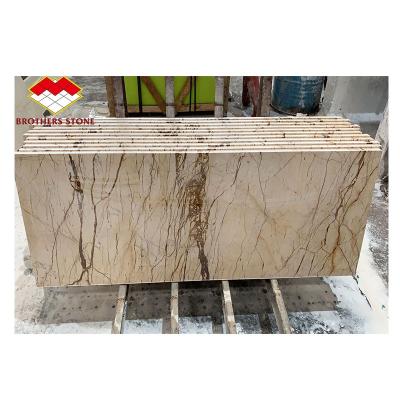 China 132.8 Mpa Stone Natural Sofitel Gold Yellow Marble For Slabs For Wall Tiles for sale