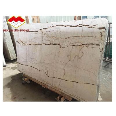 China 132.8 Mpa Beige And Gold Golen Marble Slab Veins Hotel Floor Tiles Sofitel Gold Marble for sale