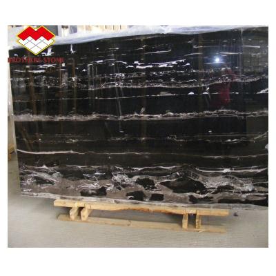 China Modern China Dragon Marble Slab Black Silver and White Marble Tiles for sale