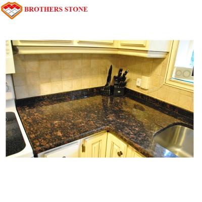 China Modern Tan And Brown Granite For Kitchen Countertops Wall Stairs for sale