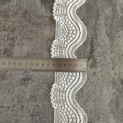 China High Quality French Lace New Design Elasticity Lace Fabric Luxury Bridal Sequined Lace High Grade Net 6CM Wide Party Lace for sale