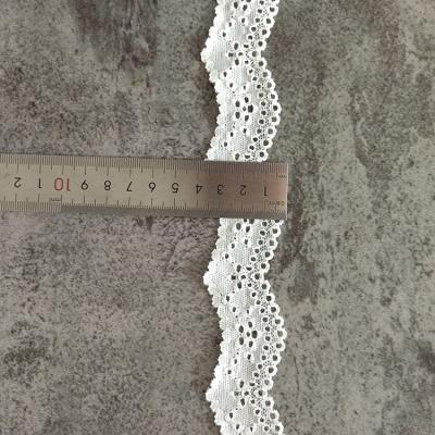 China Dress Elasticity Width 2.7cm French Lace Fabric Wedding Heavy White Luxury Quality African Lace For Dress for sale