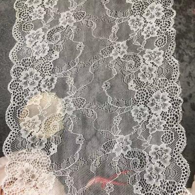 China HDL-52 elastic 19 cm new high quality manufacturers clothing accessories 90% nylon, 10%spandex lace trim for sale