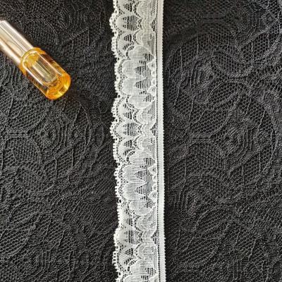 China Wholesale Elasticity 3.3cm fancy knitted elastic lace strap for pants, underwear for sale