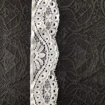 China Wholesale Elasticity 4.3cm fancy knitted elastic lace strap for pants, underwear for sale