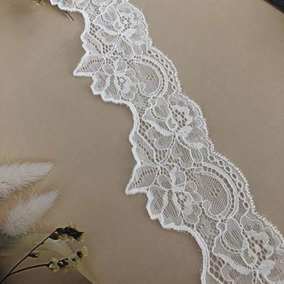 China New high quality manufacturers clothing underwear accessories 90% nylon elastic high quality 6.5 cm, 10%spandex lace trim for sale