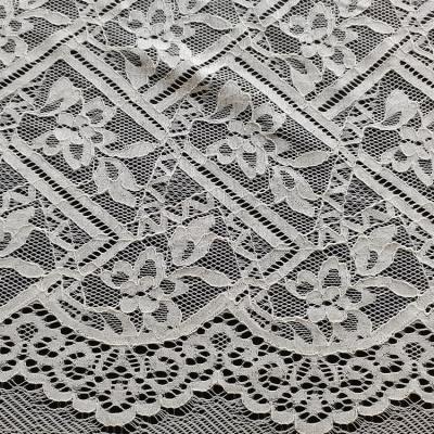 China Newly developed NONE-ELASTIC JMO014,150CM fashion lace fabric, 80%COTTON clothing accessories, 20%NYLON lace fabric for sale