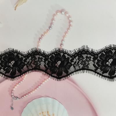 China Black Embroidery Wedding Dress Underwear Lace Fashion Embroidery Lace Garment Accessories DIY Lace for sale