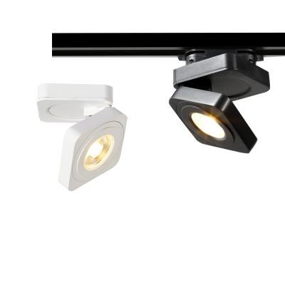 China 15W 10W 7W 5W Rail Track Fixture Dimmable COB Rail Spotlight LED Track Light AC85 265V Black Light / Modern Rail Track Guide White for sale