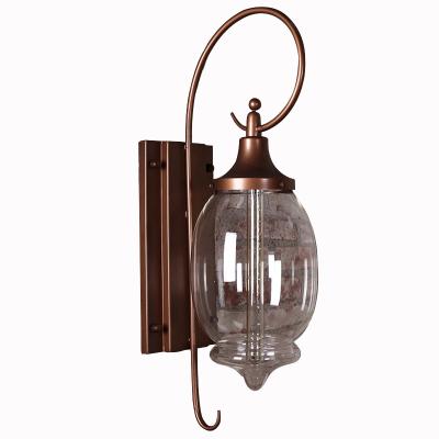 China Outdoor Courtyard Garden Outside Large Wall Lantern Light Fixture 220v Vintage Porcelain Bronze Led Outdoor Wall Lamps for sale