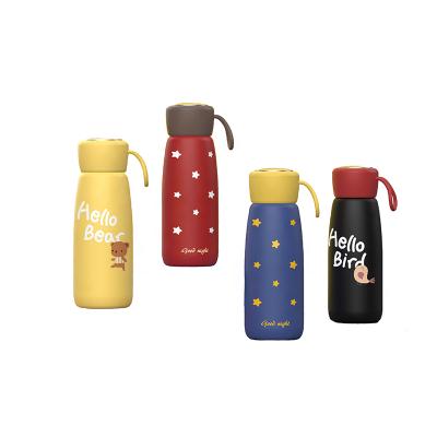 China Beautiful Design 350ml/450ml Double Wall Stainless Steel Vacuum Flask Disposable Customized Portable Thermal Mug for sale