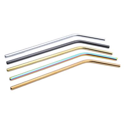 China Logo Reusable Color Customized Viable 304 Stainless Steel Drinking Straws for sale