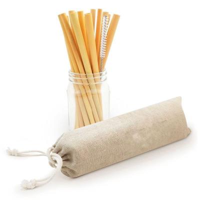 China Logo Customized Natural Bamboo Drinking Straws Sustainable Organic High Quality for sale