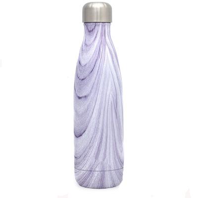 China Sustainable Wood Shape Unbreakable Portable Stainless Steel Water Bottles Vacuum Water Bottle for sale