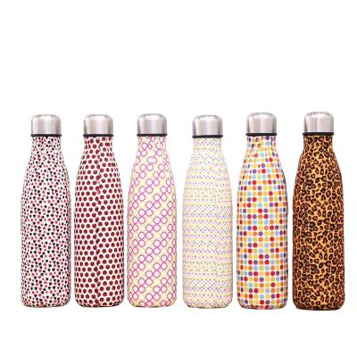 China PORTABLE 500ml Double Wall Vacuum Insulated Leak Proof Cola Shape Water Bottle Stainless Steel Water Bottle for sale