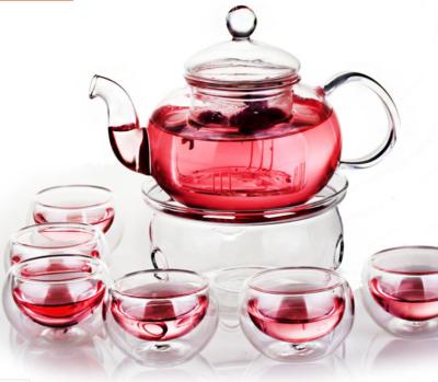 China Wholesale Sustainable High Quality Durable Glass Water Kettle with Infuser for sale