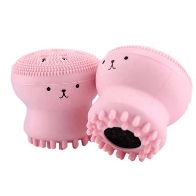 China Factory direct sales cute face silicone pore remover silicon DEEP CLEANING cleansing brush for sale