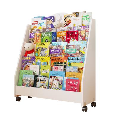 China Bookshelf (the other) of the new adjustable mobile children in the home children's creative wooden boocase for sale