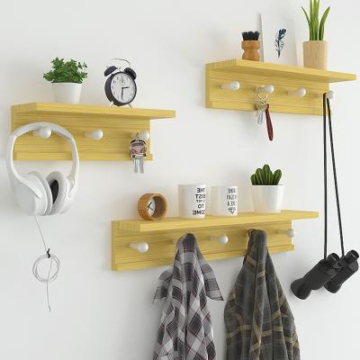 China Free Sample 2019 New Design Eco - Friendly Wall Mounted Coat Rack With Wall Shelf for sale