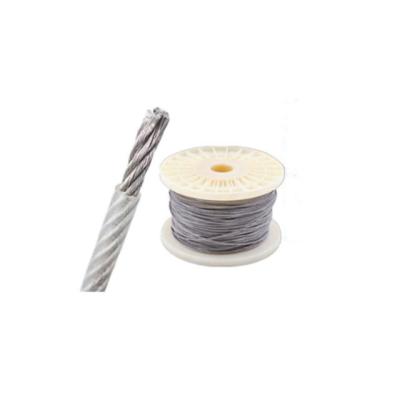 China Industry Coated Stainless Steel Wire Rope 4mm 10mm PVC Or PU Or Nylon Coated Galvanized Steel Cable for sale