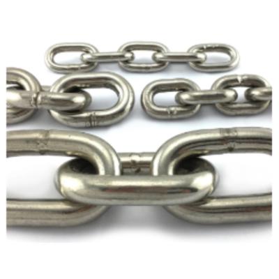 China Snap Drag Chain Butt Welded Standard Steel Link Chain High Quality Combo Round Cornered 050 Steel Chainsaw Link Chains 3/8 For Forest for sale