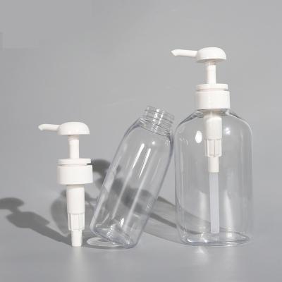 China 2022 Simple Single Body Lotion Bottle Plastic Body Lotion Bottle Transparent Cosmetic Bottle C2711 for sale