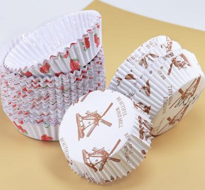 China Wholesale Disposable Cake High Temperature Baking Bread Coated Holder Oil Proof Film Paper Wrapping Paper Cups for sale