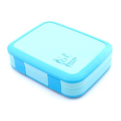 China Sustainable Wholesale Bento Box Portable Hot Lunch Box Five Compartment Lunch Box for sale