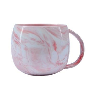 China Hot Couples 380ml Marble Style Product Viable Nordic Round Pattern Mug Cute Coffee Tea Mug for sale