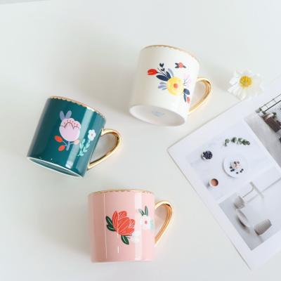 China Viable Fashion Creative Ceramic Mug Color Cup Milk Coffee Circle Classic Phnom Penh Mug for sale