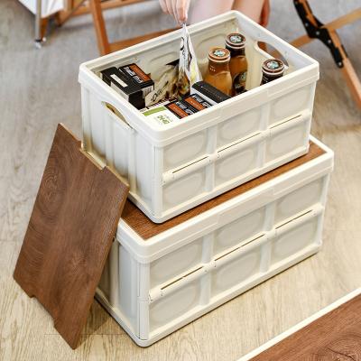 China Outdoor and indoor foldable plastic waterproof storage box viable foldable storage box for sale