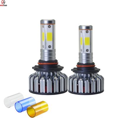 China Aluminum v18 4 sides car led headlights for sale